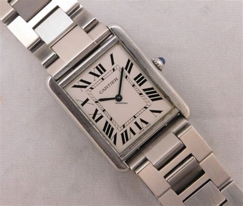 cartier tank chron24|pre owned cartier tank solo.